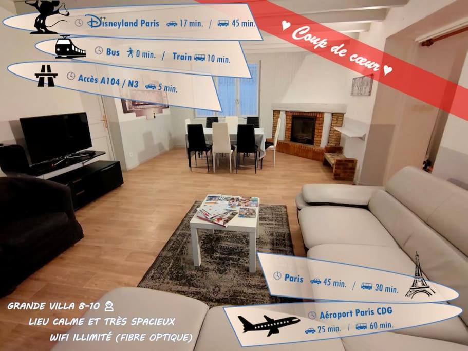 Pause Entre Deux Meaux ► Proche Disneyland Paris ► Wifi ► Netflix ► 24/24H Penchard Eksteriør bilde