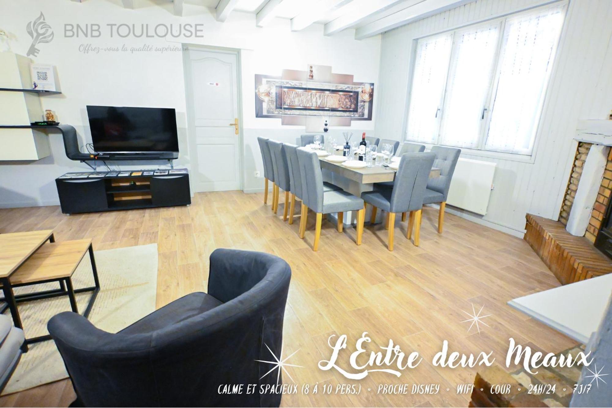 Pause Entre Deux Meaux ► Proche Disneyland Paris ► Wifi ► Netflix ► 24/24H Penchard Eksteriør bilde